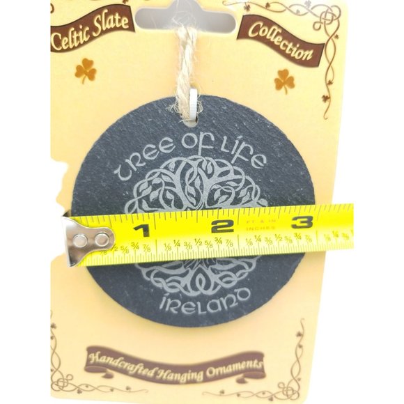 Irish Celtic Tree Of Life Black Slate Hanging Decoration - Picture 4 of 6